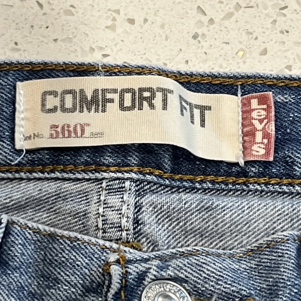 Y2K Levis‎ 560 Jeans Mens Fit 31x30 Blue Light Wash Relaxed 08-2009